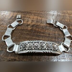 SOLD. Native American Sterling Silver Link Bracelet